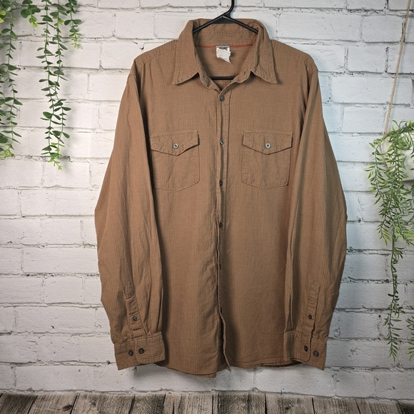 The North Face Other - THE NORTH FACE MENS BUTTON DOWN SHIRT LONG SLEEVE DARK TAN LARGE